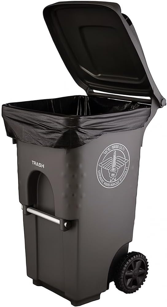 Heavy Duty Black Garbage Bags, 45 Gallon, 2.1 Mil, 100 Count, NYC BIN