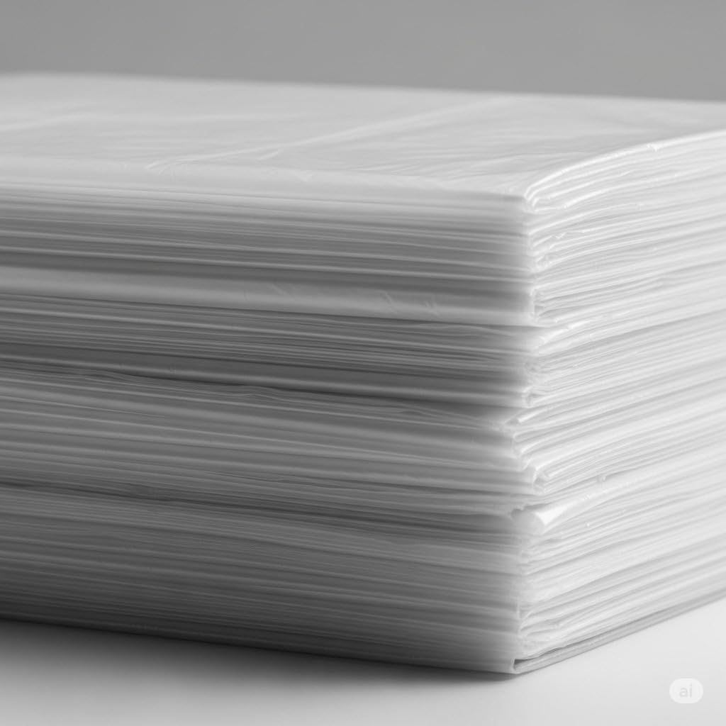 Clear Trash Bags, 55 Gallon, 1.5 Mil Thickness, 100 Count